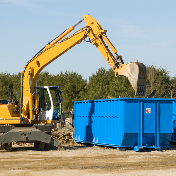 are there any restrictions on where a residential dumpster can be placed in Rushmere